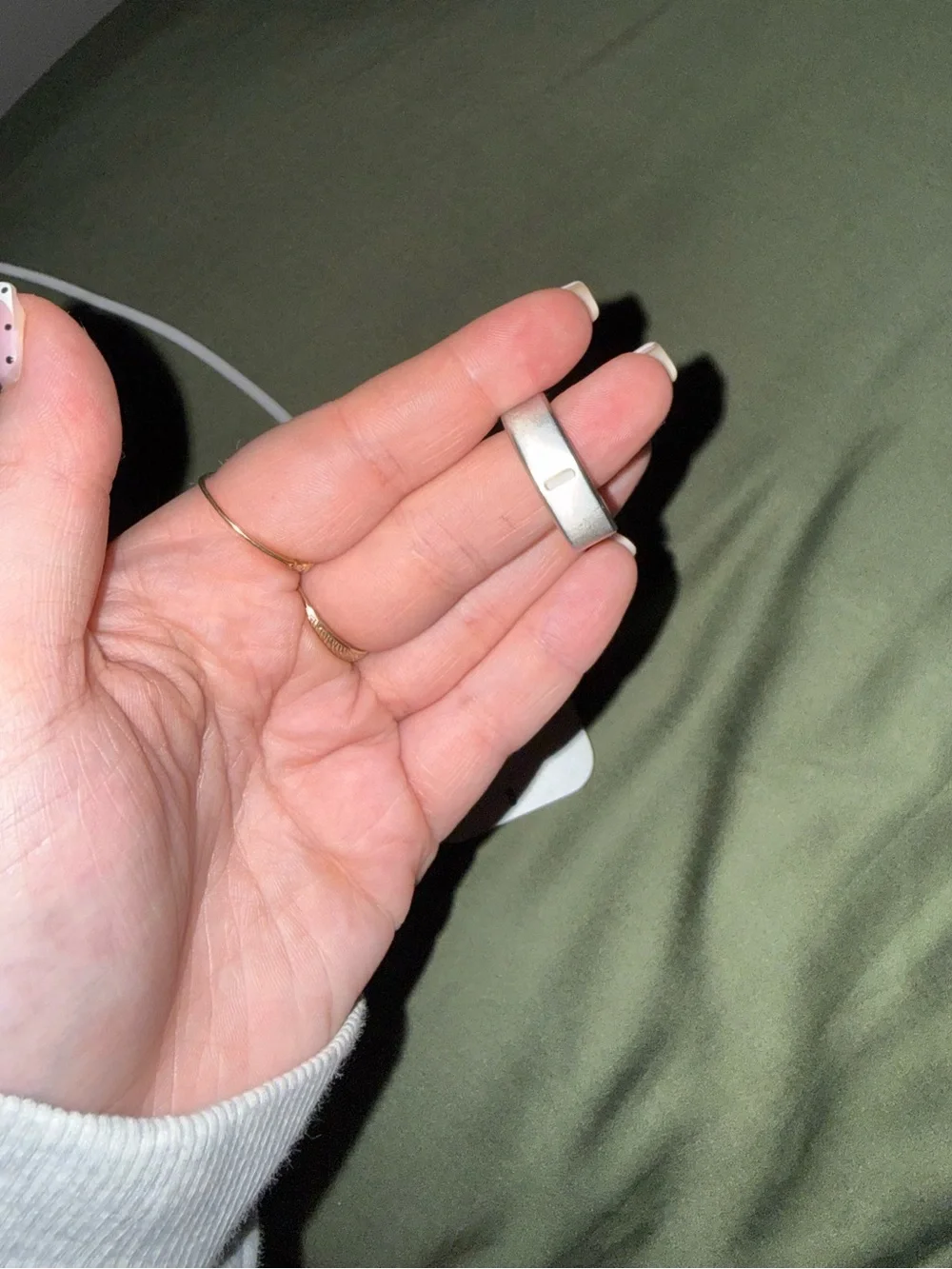 Oura Ring 4 - Brushed Silver - Size 10